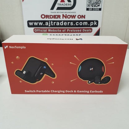 Nextemplo Switch Portable Charging Dock & Gaming Ear Buds, 201100