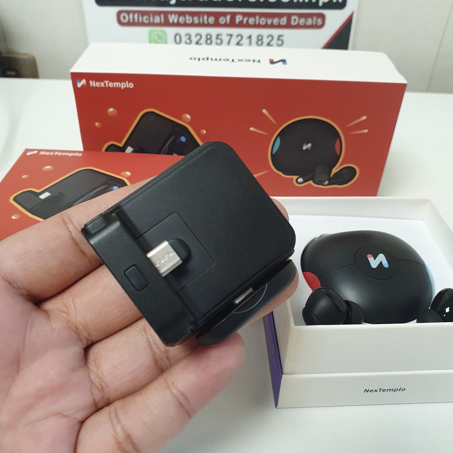 Nextemplo Switch Portable Charging Dock & Gaming Ear Buds, 201100