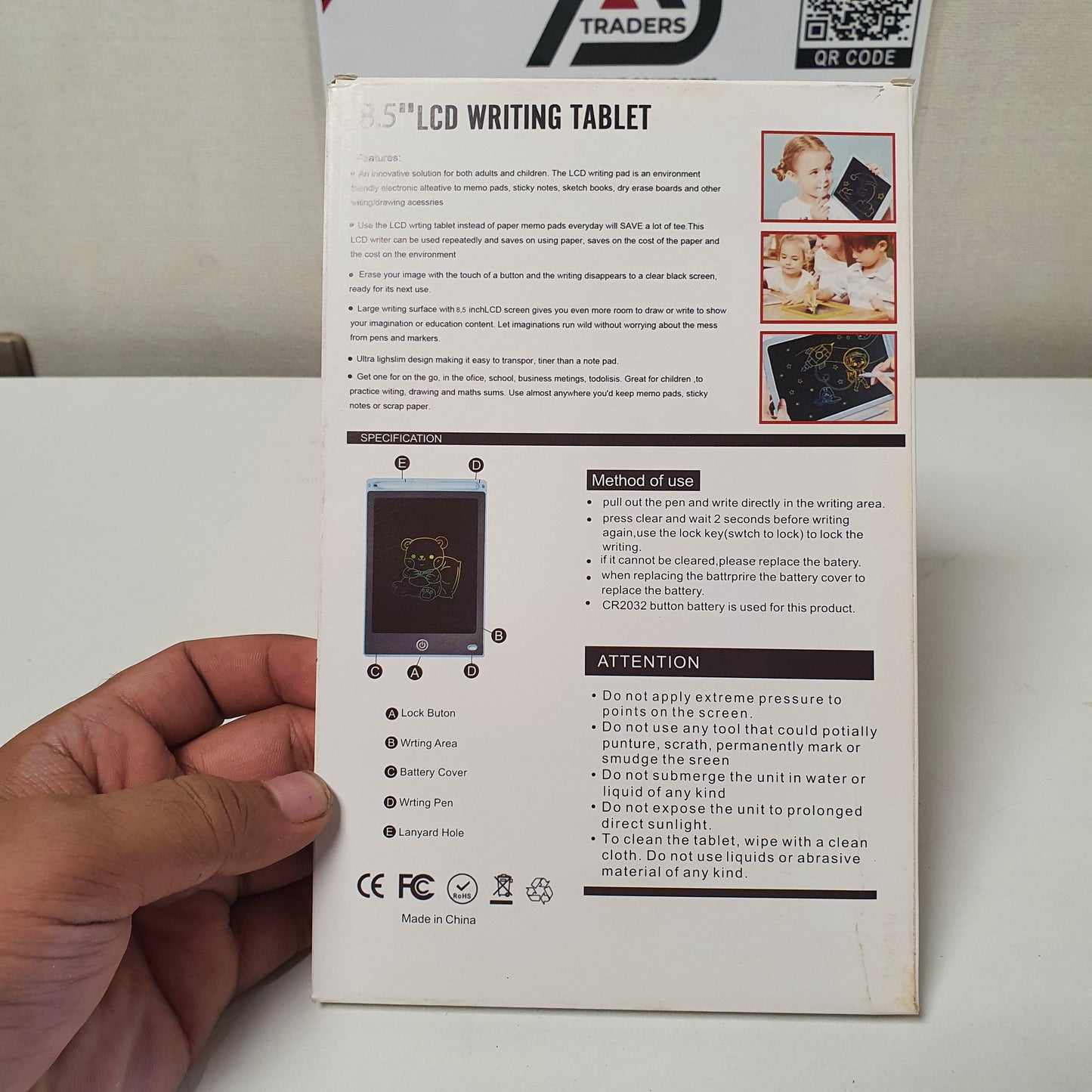 8.5" LCdWriting Tablet for Kids, 31085