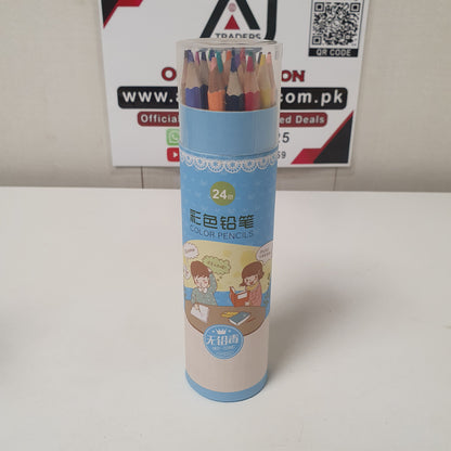 24 Color Pencils Acrylic Box, 31175