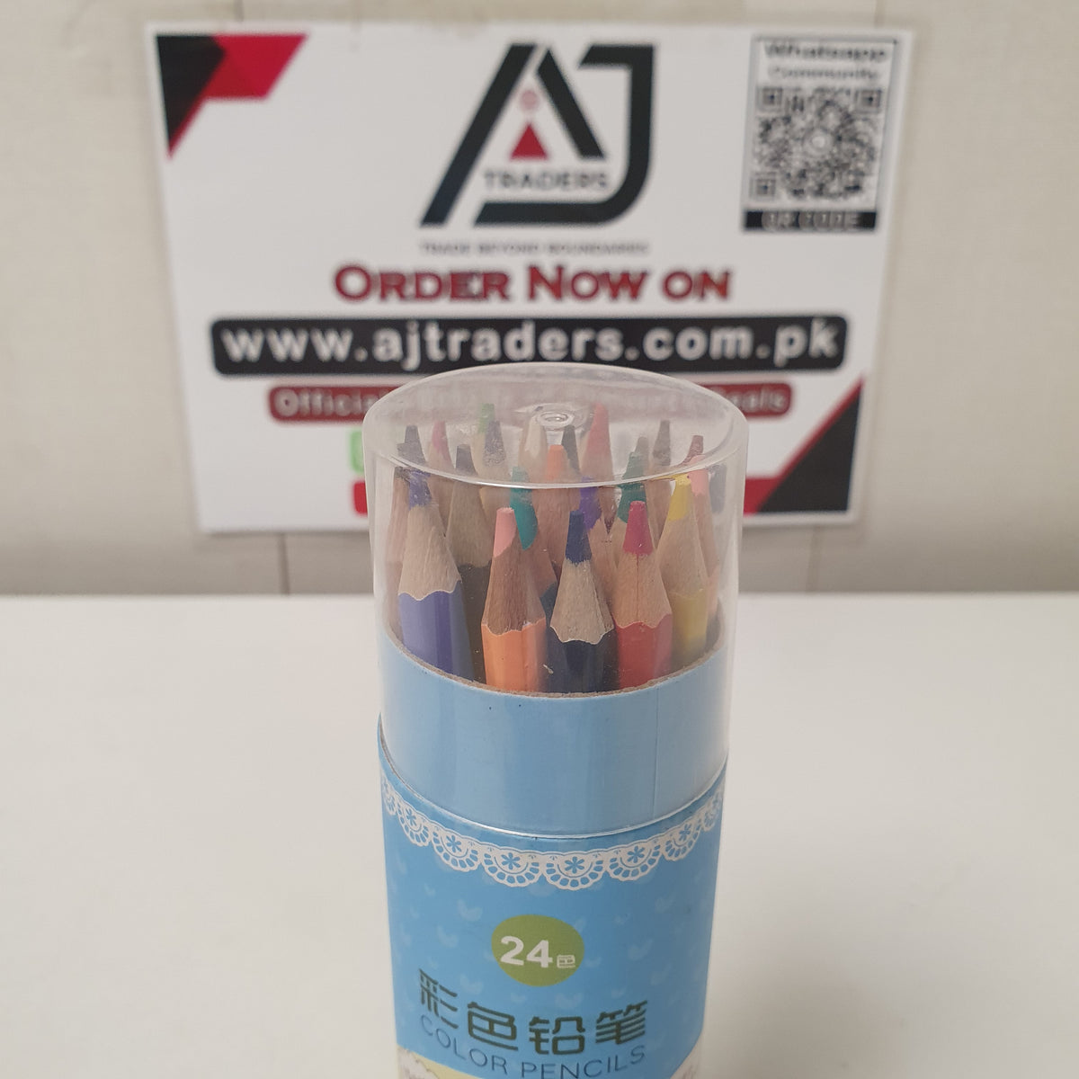 24 Color Pencils Acrylic Box, 31175