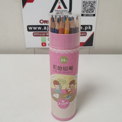 24 Color Pencils Acrylic Box, 31175