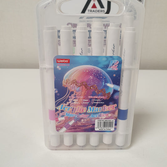 6 Pcs Acrylic Marker Pack, 31510