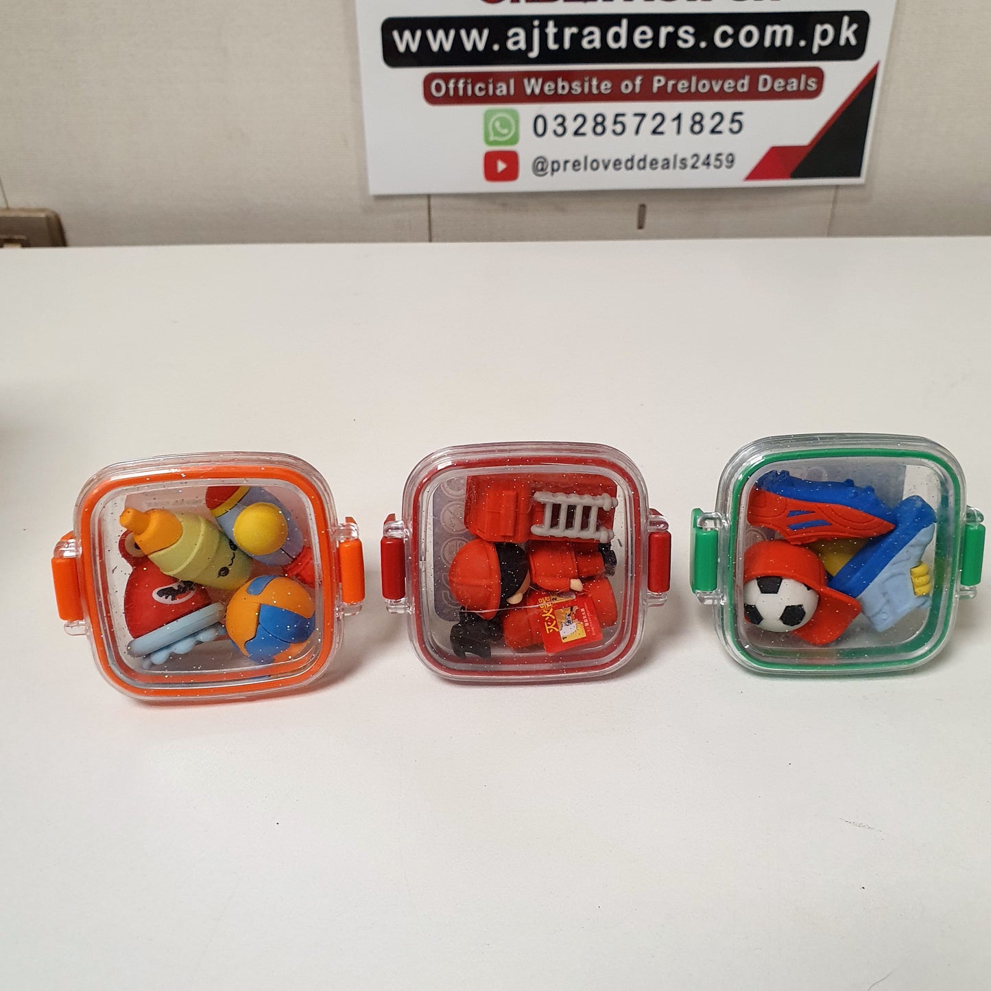 Kids Sports Style Eraser Set , 11640