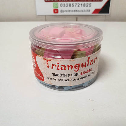 Triangle Smooth & Soft Eraser Box 72 pcs, 31180