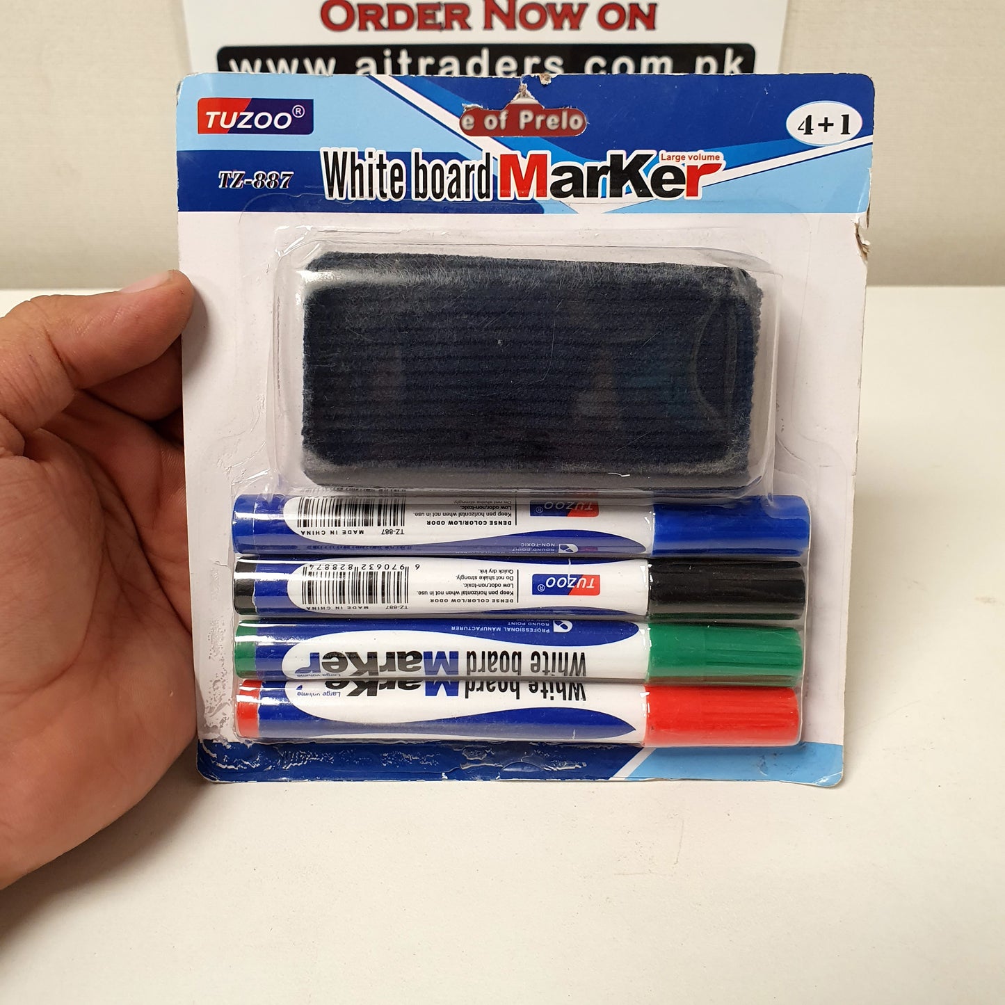 White Board Marker set with Duster, 31250