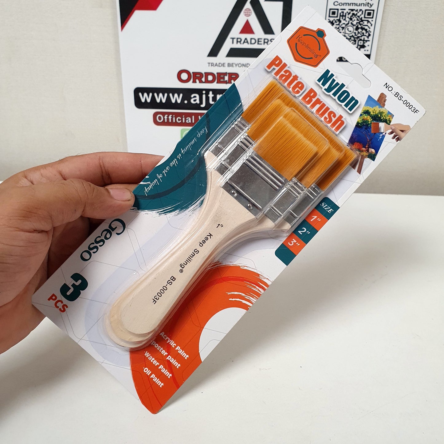 3 pcs Paint Brushes for Painting, 31200