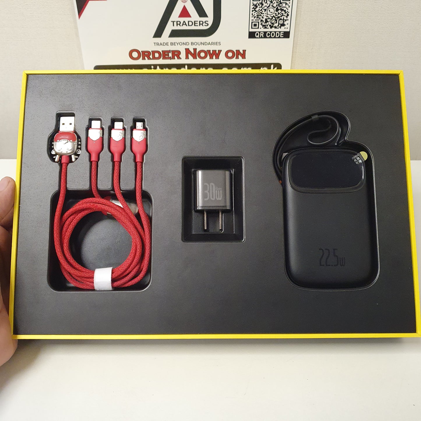 baseus Base On User Power Bank Charger and Cable Pack, 13500