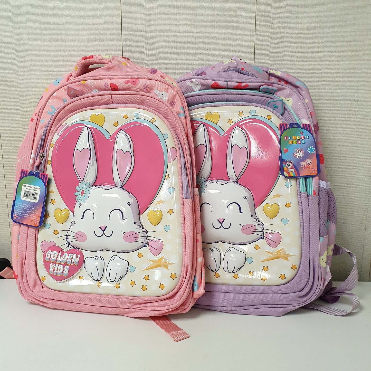 3 D Golden Kids Bunny Bag for School Kids, 53050