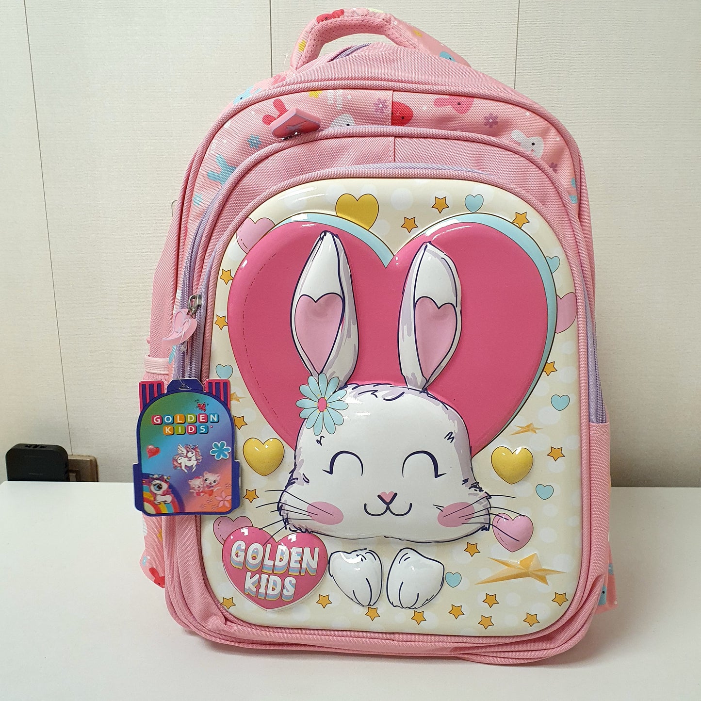3 D Golden Kids Bunny Bag for School Kids, 53050