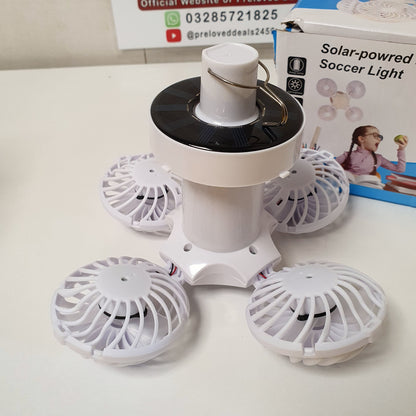 Solar Powered Foldable Soccer Fan LED Light