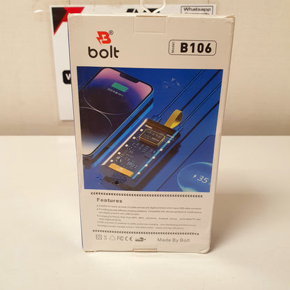 Bolt B106 20000mAh Power Bank 2.4A Fast Portable Battery