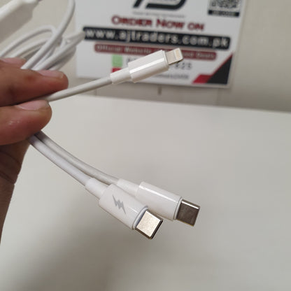 3-in-1 Universal USB Charging Cable for iPhone, Type-C & Android