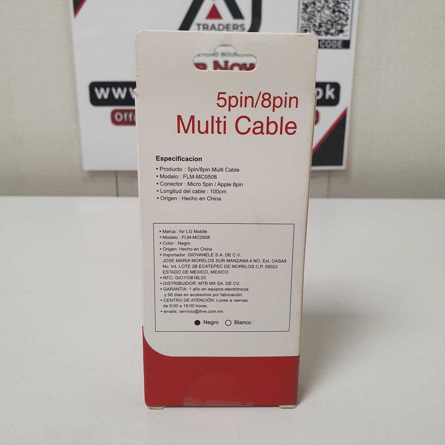 LG 2-in-1 Micro 5-Pin & Apple 8-Pin Charging Cable