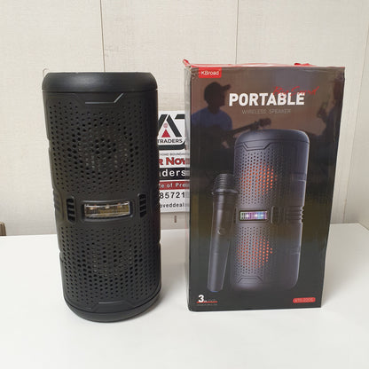 Portable Wireless Bluetooth Speaker with Mic & LED Lights