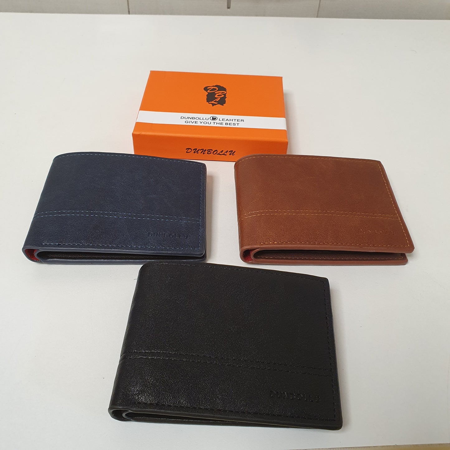 Dunbollu Leather Wallet Stitched Style, 61500