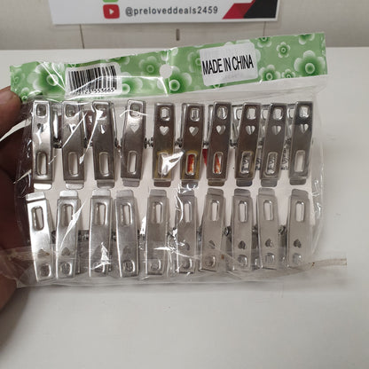 Cloth Hanging Stainless Steel Clips, 121150