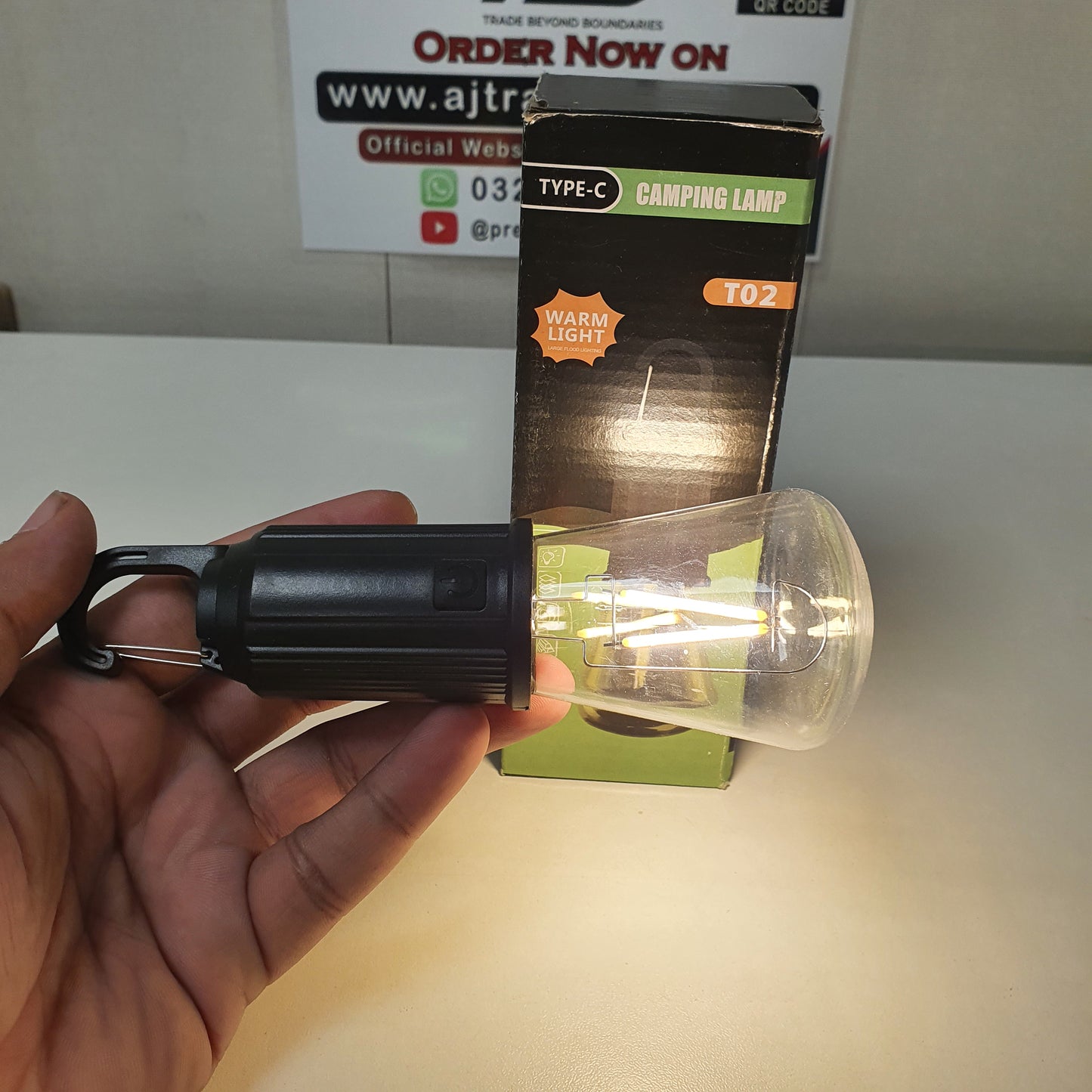 Camping Lamp Type C Charging Warm Light, 62220