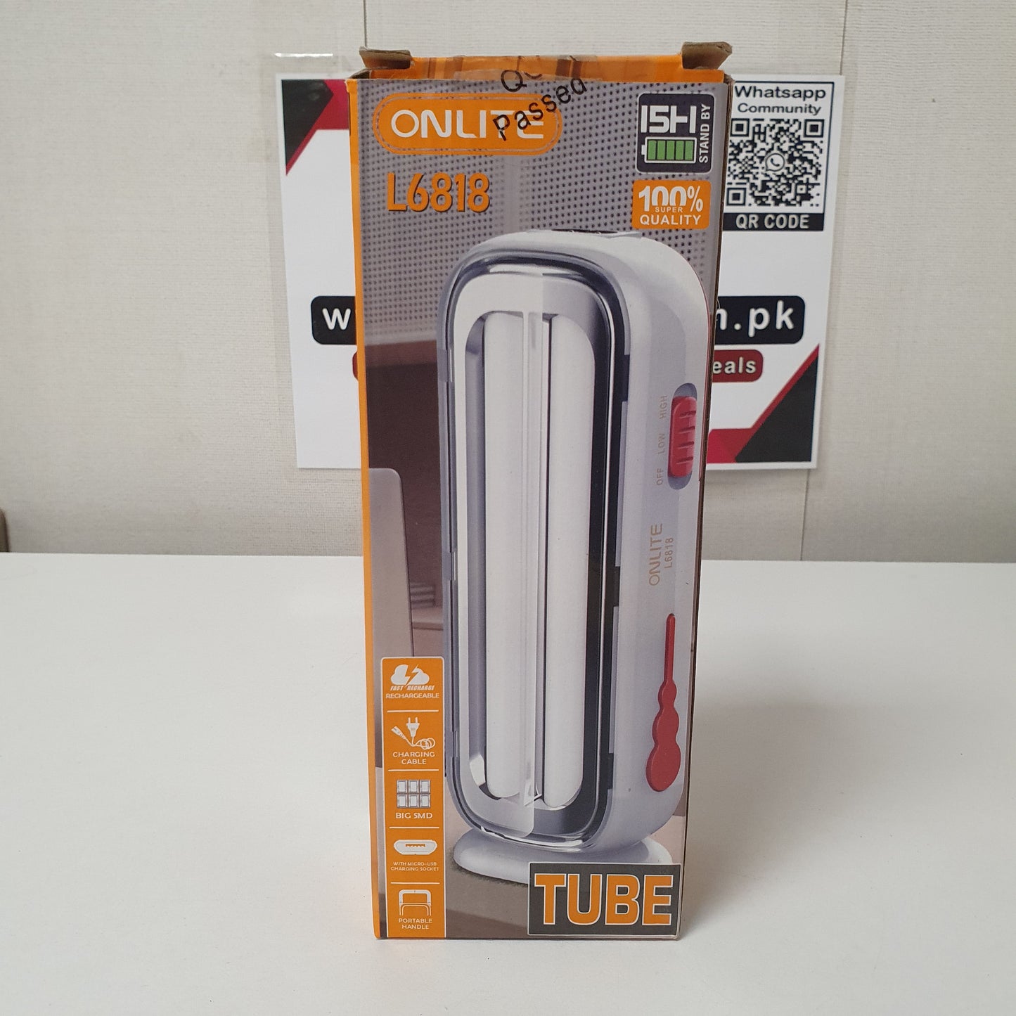 Onlite Tube Rechargeable Light, 121230