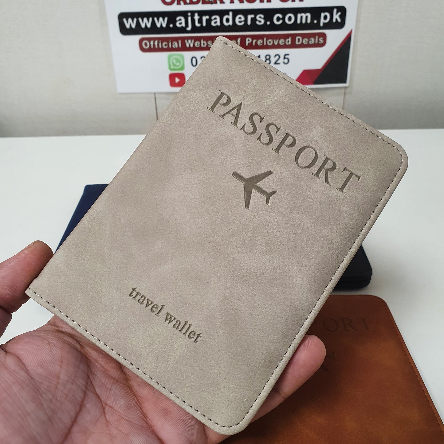 Wallet and Passport Cover 2in1 Leather, 121090