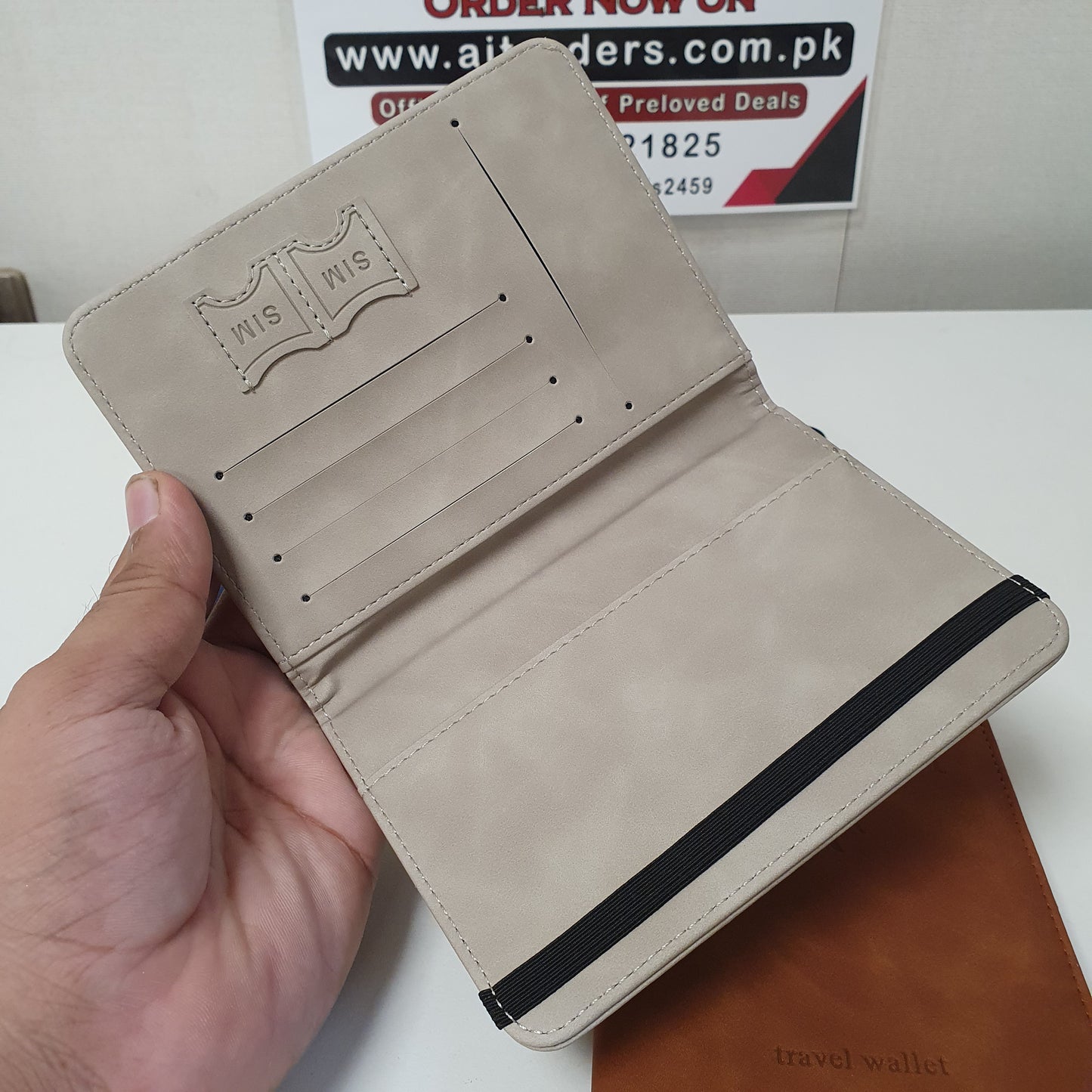 Wallet and Passport Cover 2in1 Leather, 121090
