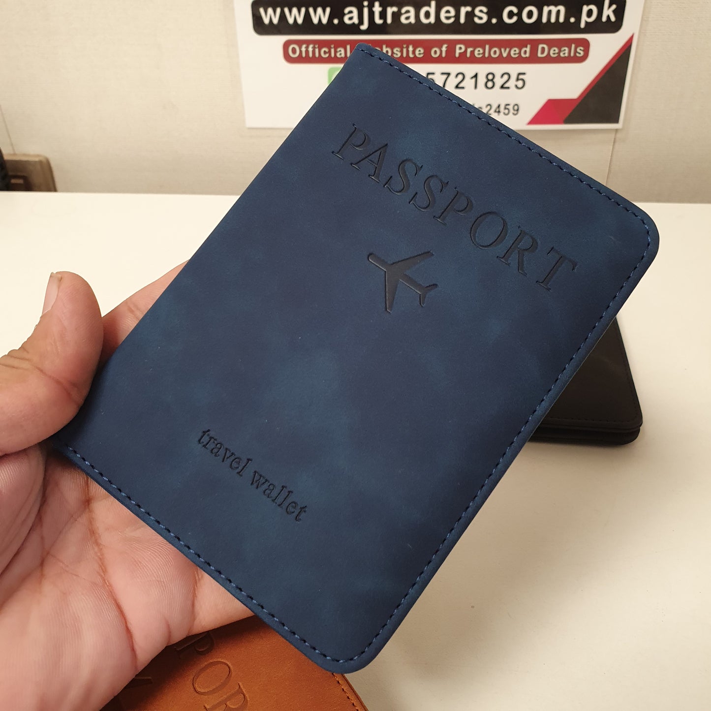 Wallet and Passport Cover 2in1 Leather, 121090