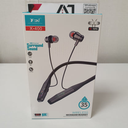FDI Surround Sound Wireless Neckband Headset x-400, 21580