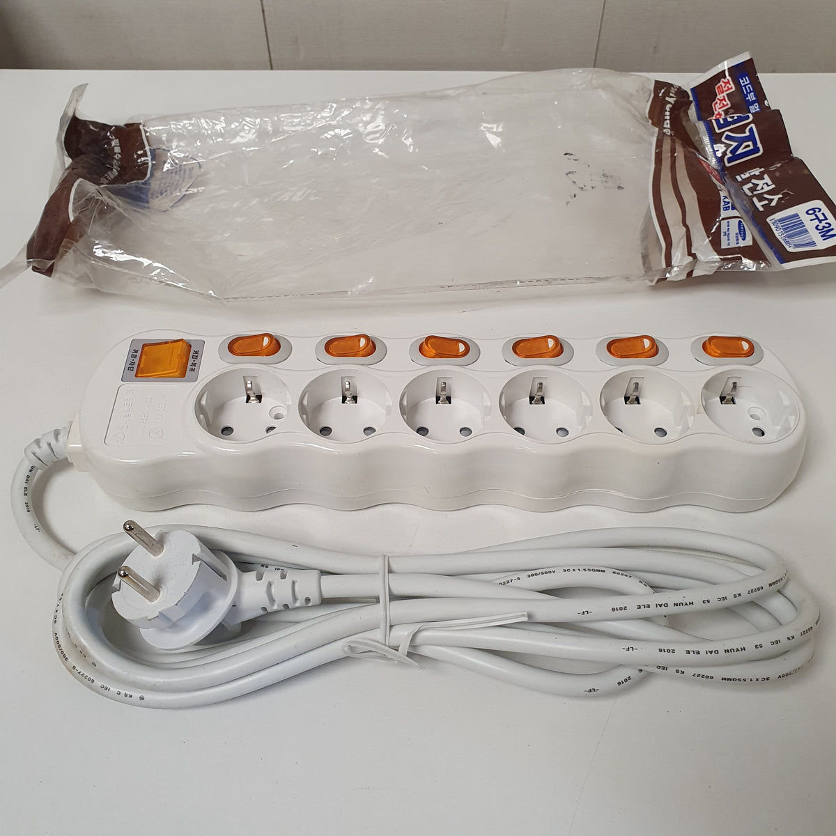 Hyundai KSC 8305 6 Soket Extension Board, 1