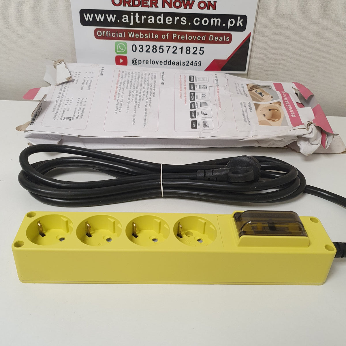 HDB16 Breker Model 4 Socket Extension Board Yellow  , 20