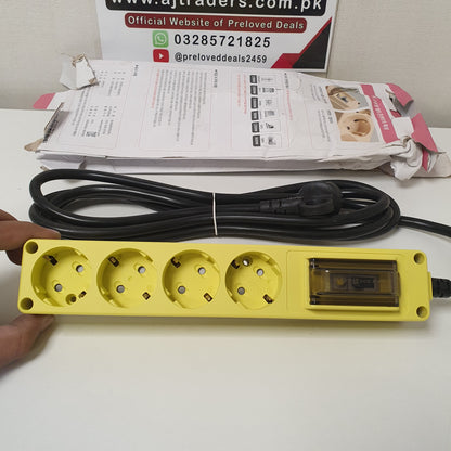 HDB16 Breker Model 4 Socket Extension Board Yellow  , 20
