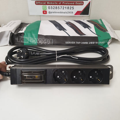 Almunium hyundai  3 Socket extension with Breaker system, 8