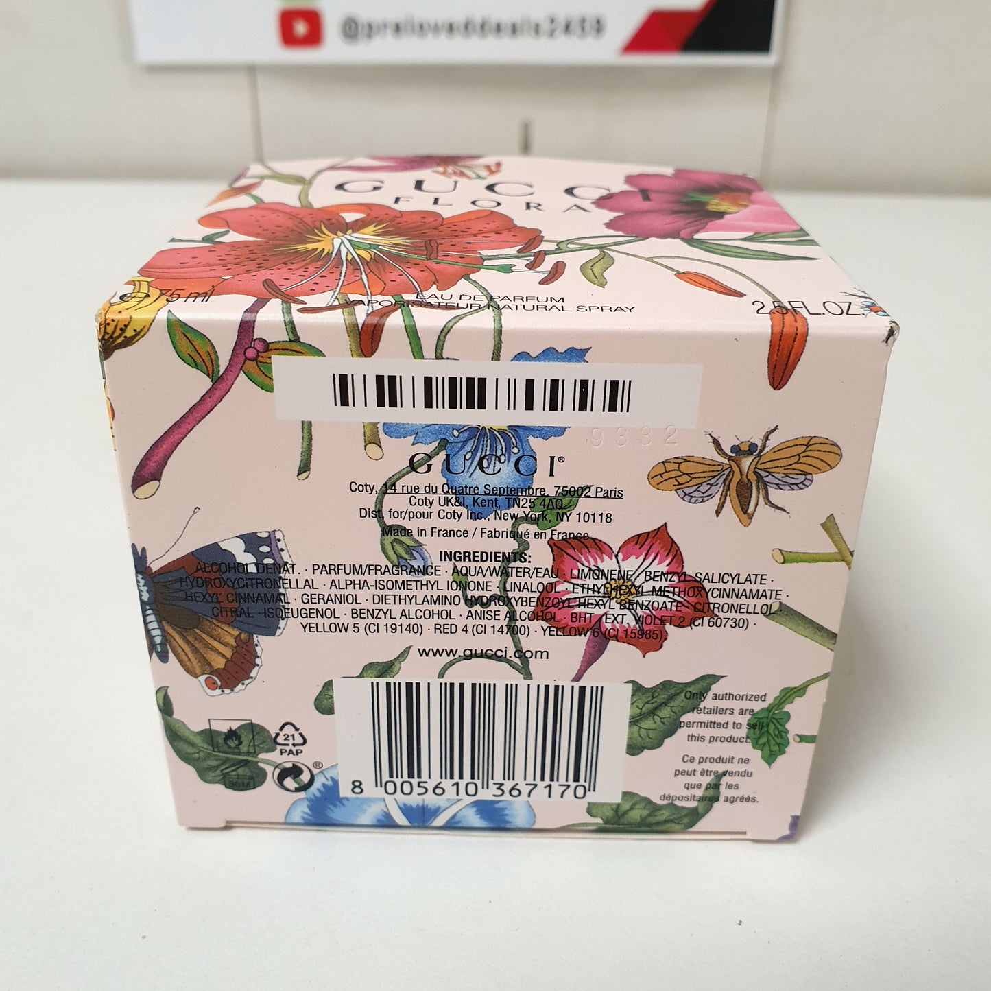 Gucci Floral Perfume 2.5 Flz, 32950