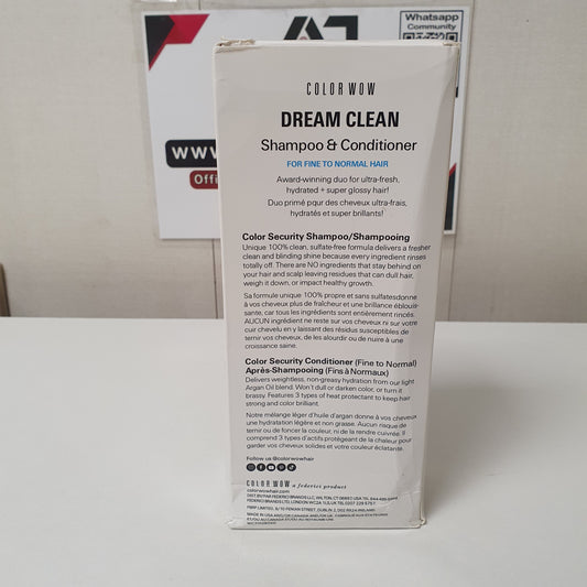 Wow Dream Clean Shampoo & Conditioner, 32950