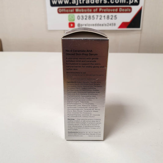 Numbzin Ceramide AHA Glazed Skin PRep, 12200