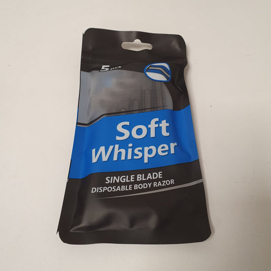 Soft Whisper Single Blade Disposable Body Razor, 21400