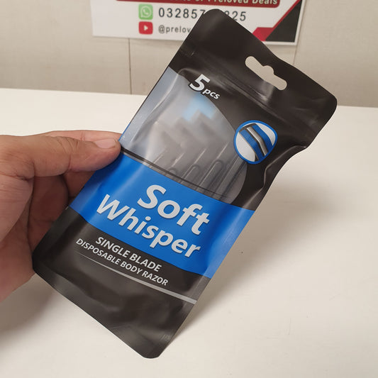 Soft Whisper Single Blade Disposable Body Razor, 21400