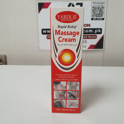 Massage Cream Yardlie Professional Rapid Relief, 12200