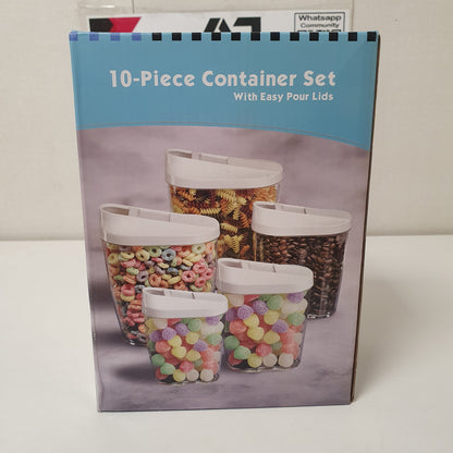 5 Pieces Container Set with Lids, 22550