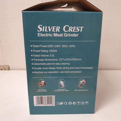 Silver Crest 3L Meat Grinder Double Speed, 14450