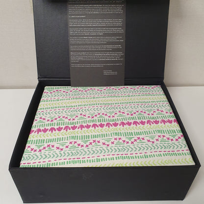 Etavonni Gift Pack Boxed Bedsheet Green White, 6