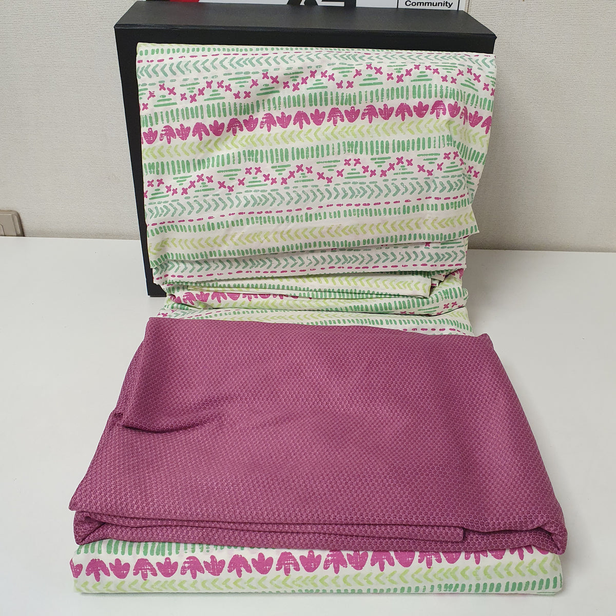 Etavonni Gift Pack Boxed Bedsheet Green White, 6