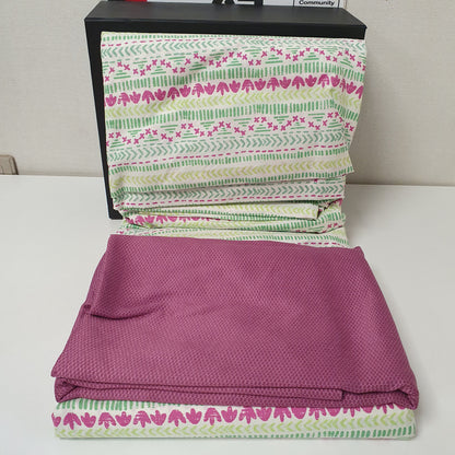 Etavonni Gift Pack Boxed Bedsheet Green White, 6