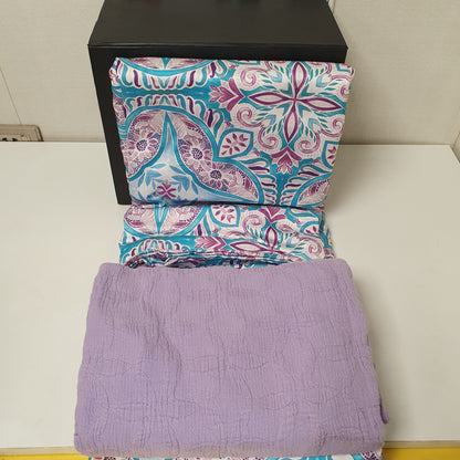 Etavoni Home Boxed Pack Bed sheet Grrn Purple, 4