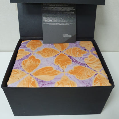 Etavonni Home Purple Yellow Bedsheet Printed Gift Box, 7