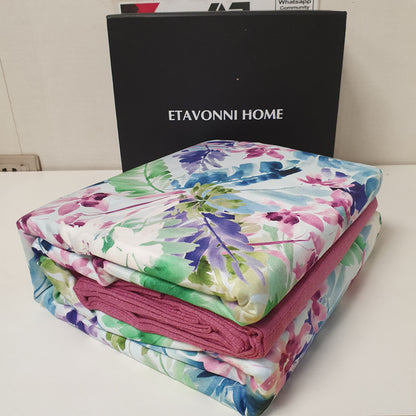 Multi Color Printed Bedsheet  Gift Box Multi Color Print, 4