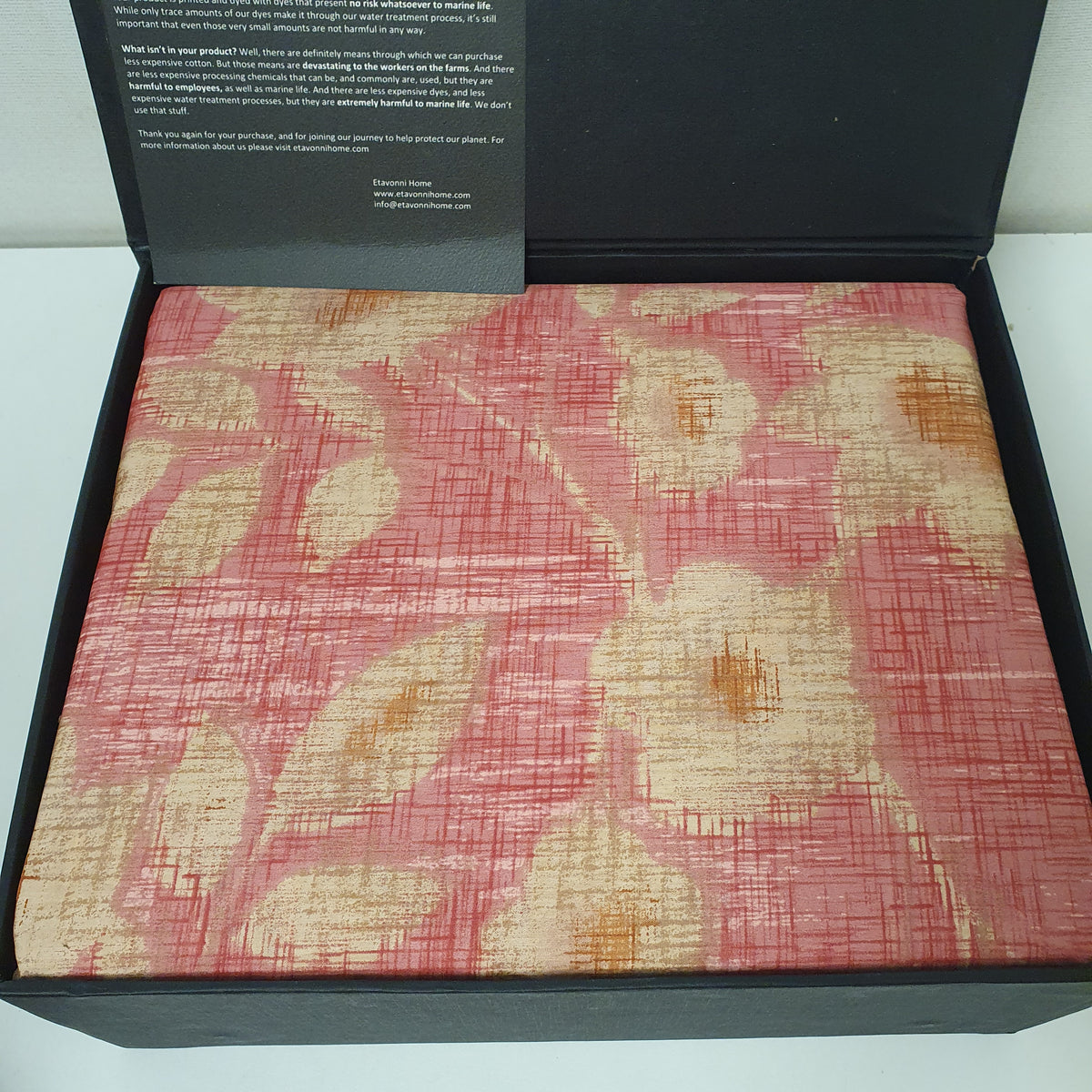 Etavonni Home Brown Pink Bedsheet , 3