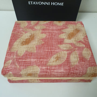 Etavonni Home Brown Pink Bedsheet , 3