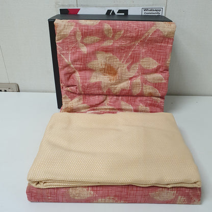 Etavonni Home Brown Pink Bedsheet , 3