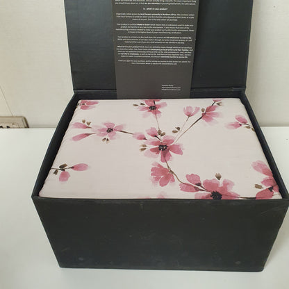 Etavonni Home Bedsheet White Pink Flowers, 4