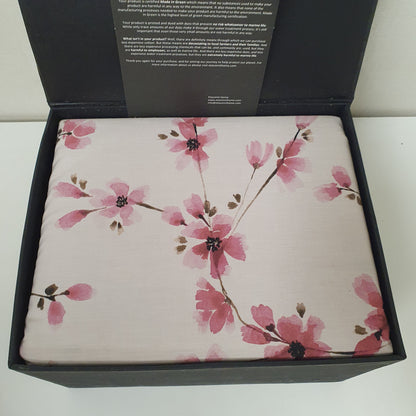 Etavonni Home Bedsheet White Pink Flowers, 4